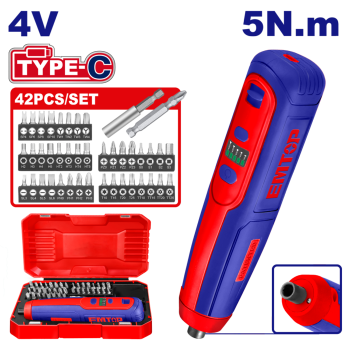 VISSEUSE 4V 5NM T-C+42 EMBOUTS