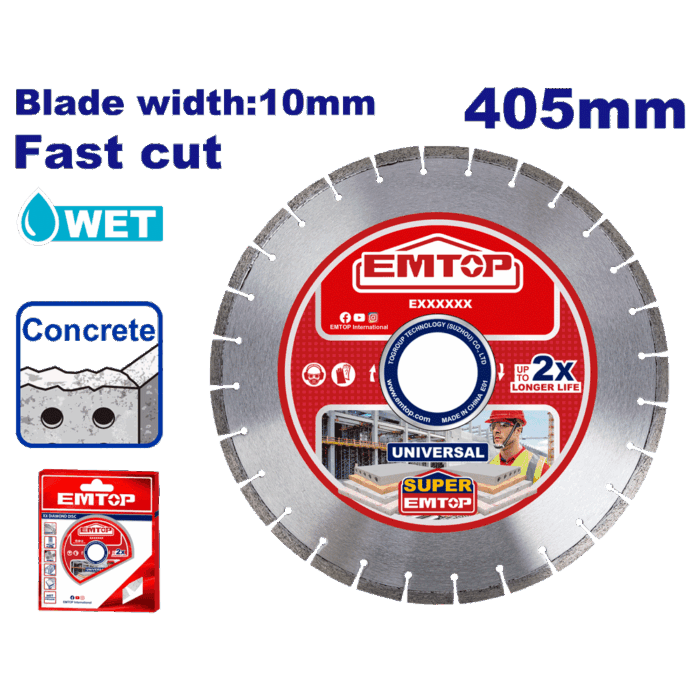 DISQUE DIAMANT POUR BETON Ø 405