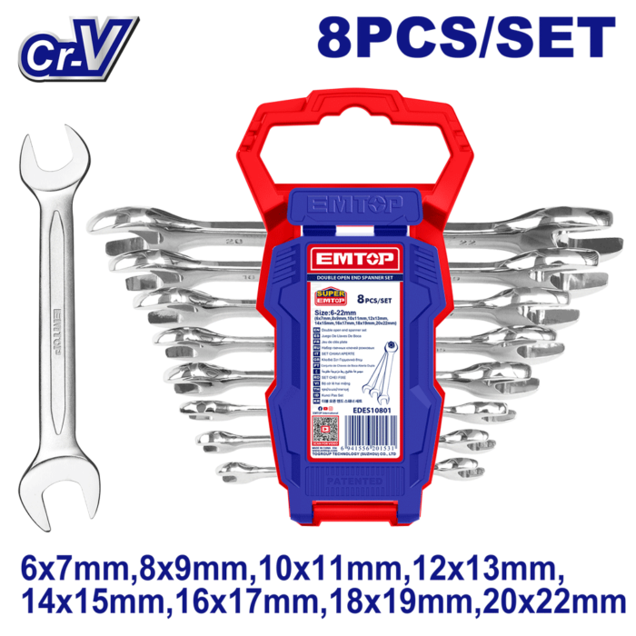 JEU 8 CLE A FOURCHE 6-22MM