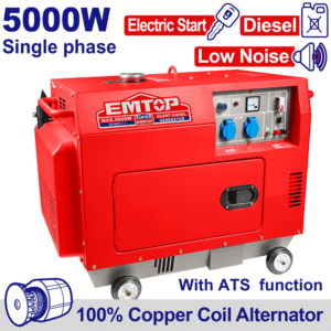 GROUPE SILENCIEUX 5KVA DIESEL 220 ATS