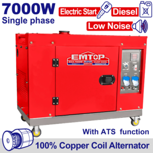 GROUPE SILENCIEUX 7KVA DIEESEL 220 ATS