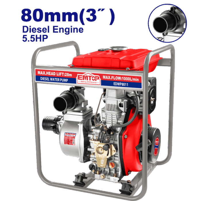 MOTOPOMPE DIESEL 3" 1000l/MIN