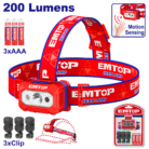 LAMPE CASQUE + CAPTEUR MOUVEMENT