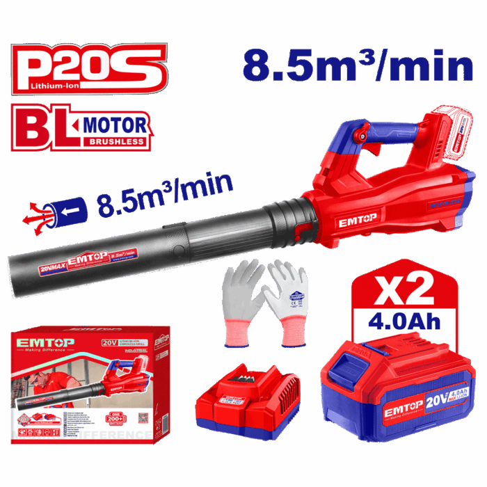 SOUFLEUR 20V BRUSHLESS 2BAT 4AH