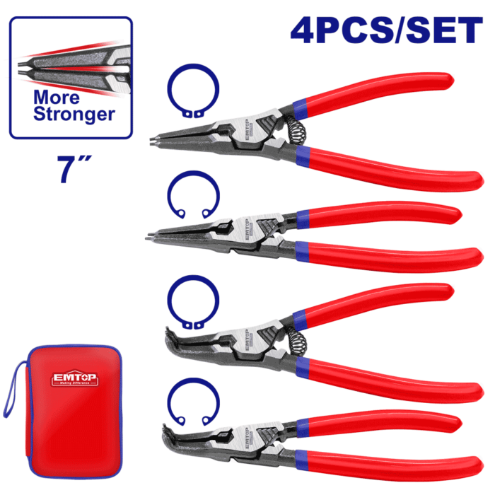 JEU DE 4 PINCES CIRCLIPS