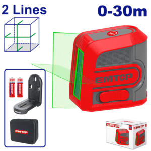 LASER 2 LIGNES VERT 30M