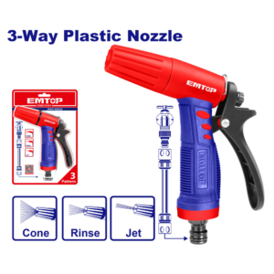 PISTOLET A EAU DE JARDIN A 3 VOIES