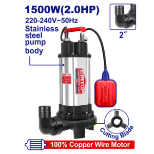 POMPE SUBMERSIBLE 2"2CV H14,5M 350L/MIN