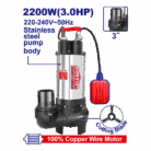 POMPE SUBMERSIBLE 3"3CV H13M 633L/MIN
