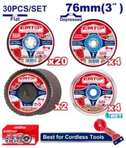 JEU DE 25 DISQUES 76 COUPE-PONÇAGE EMTOP ECGD07630