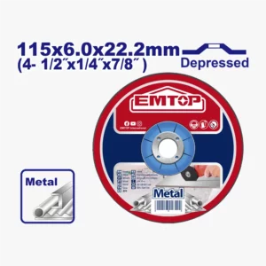 DISQUES TRONÇ 115X6X22.2MM EMTOP EACD601151