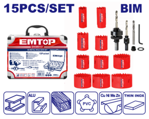 JEU SCIE A CLOCHE 15PCS EMTOP EHSW0151