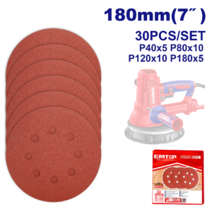 LOT DE 30 FEUILLE ABRASIVE EMTOP EKRS180030