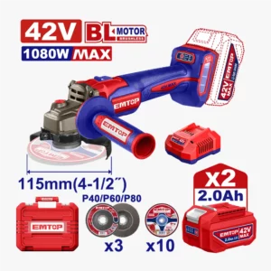 MEULE 115 42V BRUSH 2B 2AH 1080W EMTOP ELAG4108112