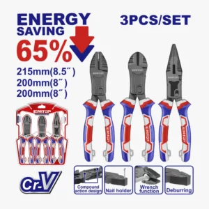 JEU DE 3 PINCES PRO EMTOP EPLS2351