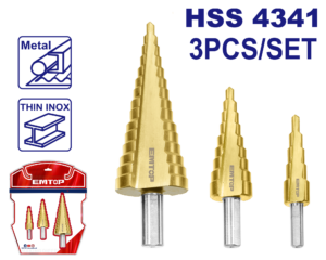 JEU DE 3 FORET ÉTAGÉ HSS 4-32 EMTOP ESDL80401