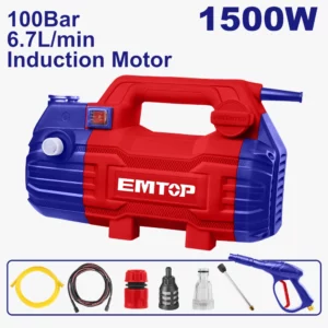 NETTOYEUR HAUTE PRESSION 100B 1500W EMTOP EHPW1501