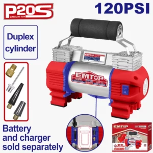 COMPRESSEUR D'AIR PORTATIF 20V EMTOP ELACLI2026