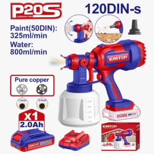 PISTOLET À PEINTURE 800ML 1B2AH EMTOP ELSG20042